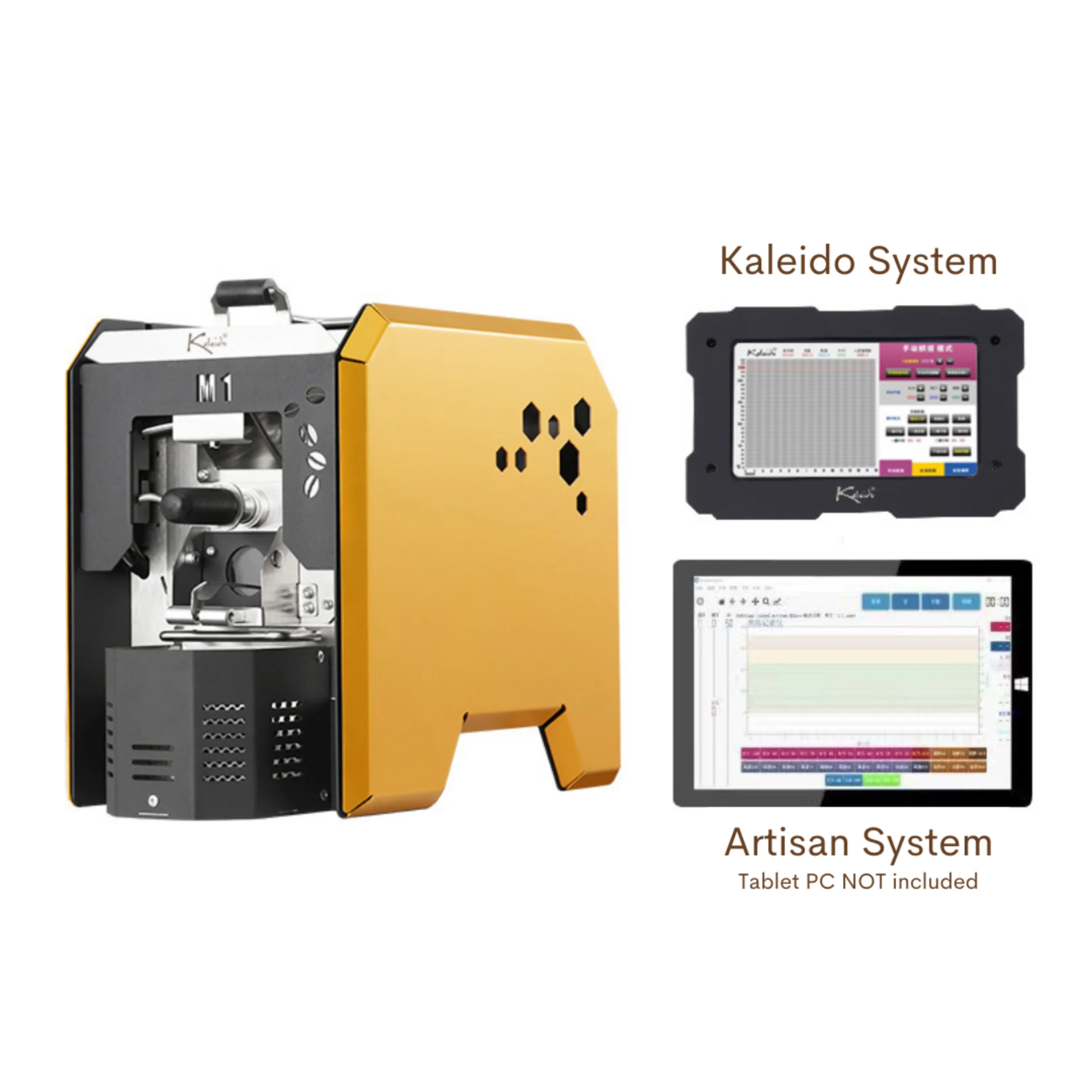 Kaleido Sniper M1s Dual System Electric Coffee Roaster (200g Capacity) - Artisan + Kaleido System (Version 2) - Image 8